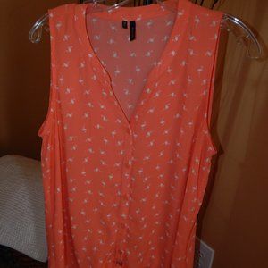 Ladies Maurices Button-Front Blouse - Top - Shirt  Size L